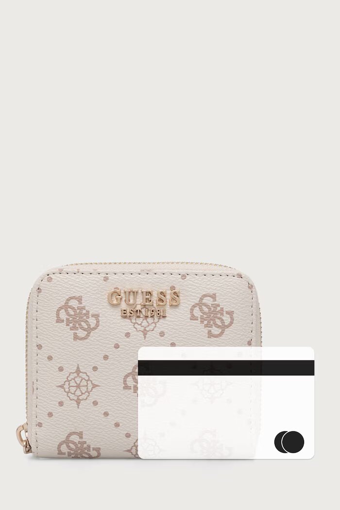GUESS портфейл дамски от имитация на кожа ALLEGRA бежов SWGP24 89137