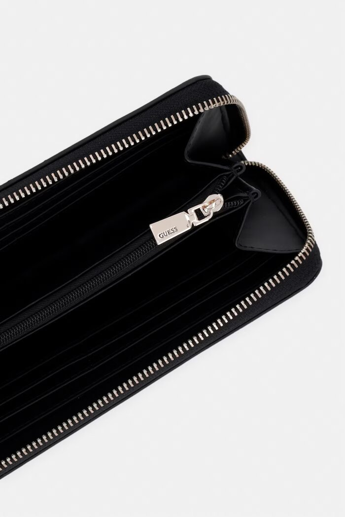GUESS портфейл дамски от имитация на кожа AUDREY черен SWVG97 34146