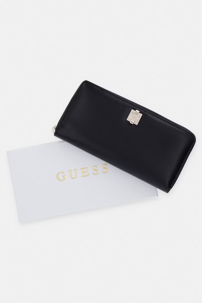 GUESS портфейл дамски от имитация на кожа AUDREY черен SWVG97 34146