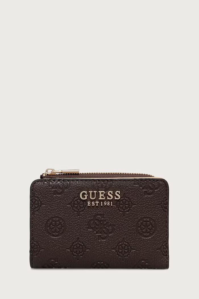 GUESS портфейл дамски от имитация на кожа BLAKE кафяв SWPD22 22156