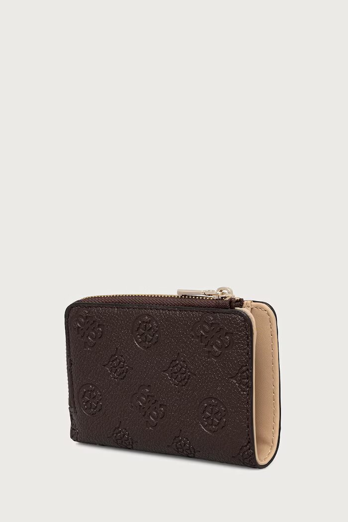 GUESS портфейл дамски от имитация на кожа BLAKE кафяв SWPD22 22156