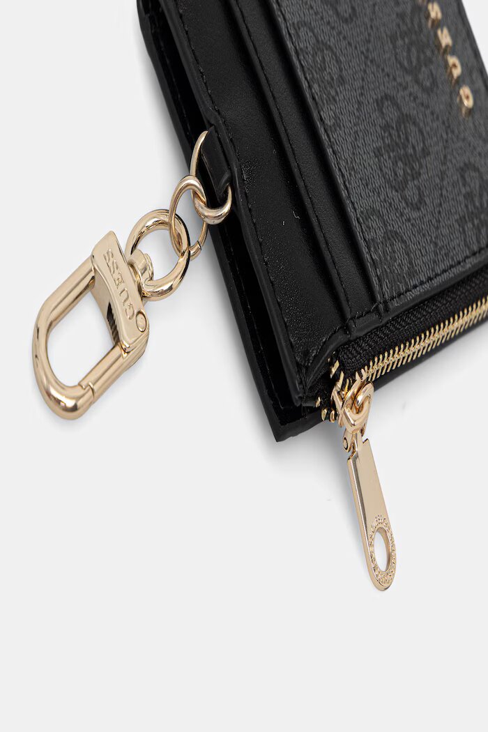 GUESS Портфейл дамски от имитация на кожа черен RW7562 P6201