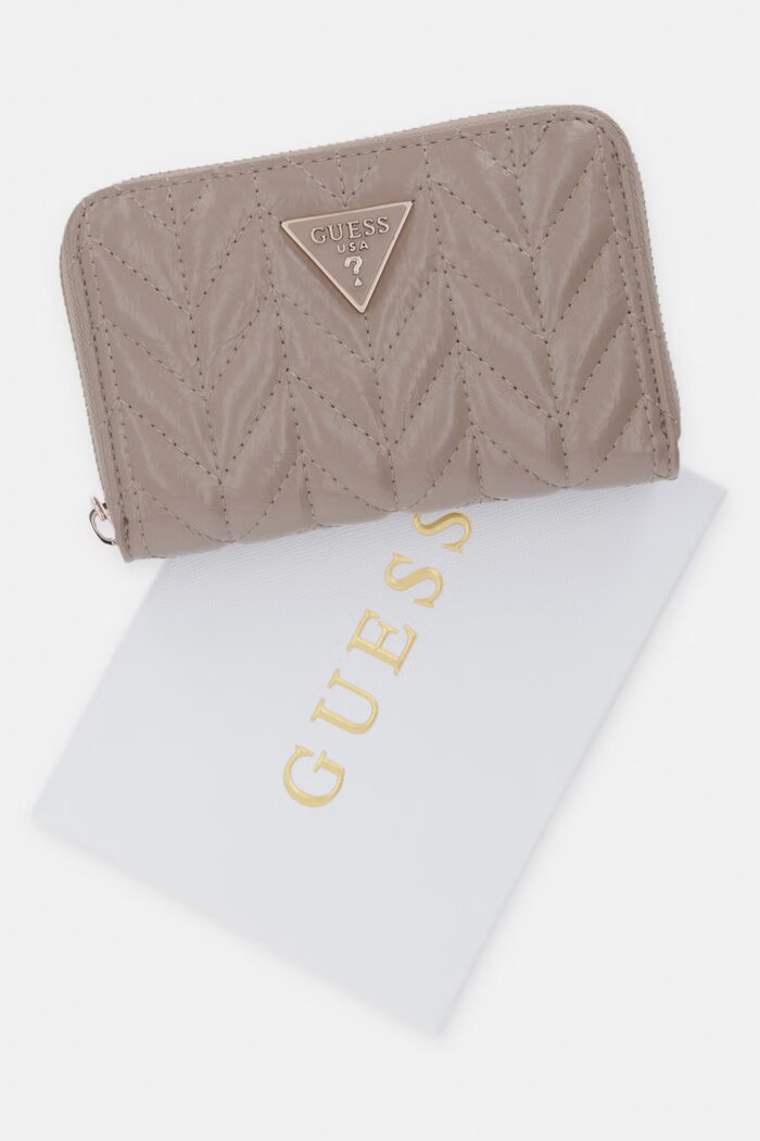 GUESS портфейл дамски от имитация на кожа CHERYL бежов SWTQ97 20140