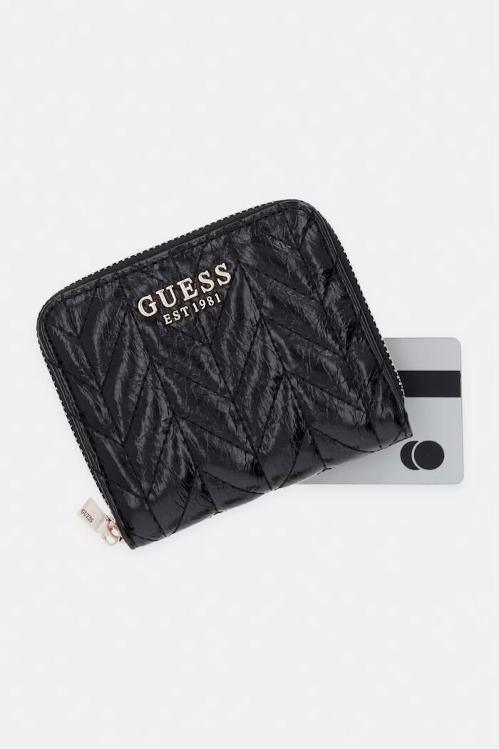 GUESS портфейл дамски от имитация на кожа CHERYL черен SWTQ97 20137