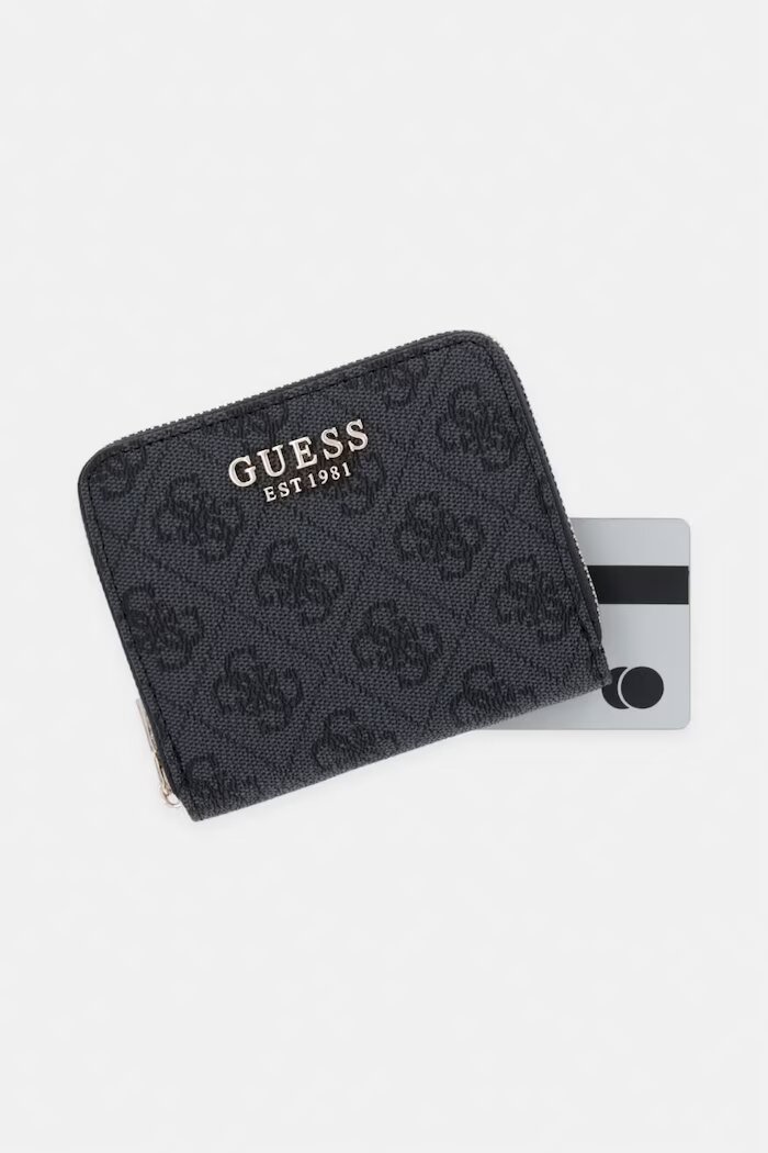 GUESS портфейл дамски от имитация на кожа COLEEN сив SWSG97 56137