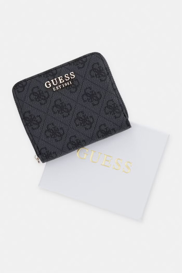 GUESS портфейл дамски от имитация на кожа COLEEN сив SWSG97 56137