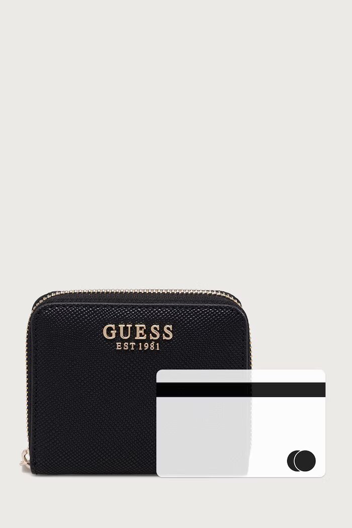 GUESS портфейл дамски от имитация на кожа DANIELLE черен SWZG22 27137