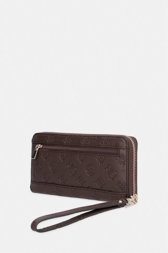 GUESS портфейл дамски от имитация на кожа DIANA кафяв SWPD97 27146