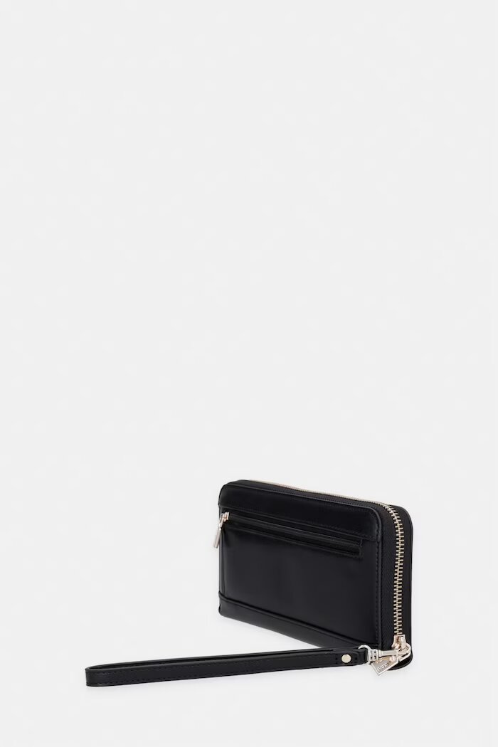 GUESS портфейл дамски от имитация на кожа JANIE черен SWVG99 10146