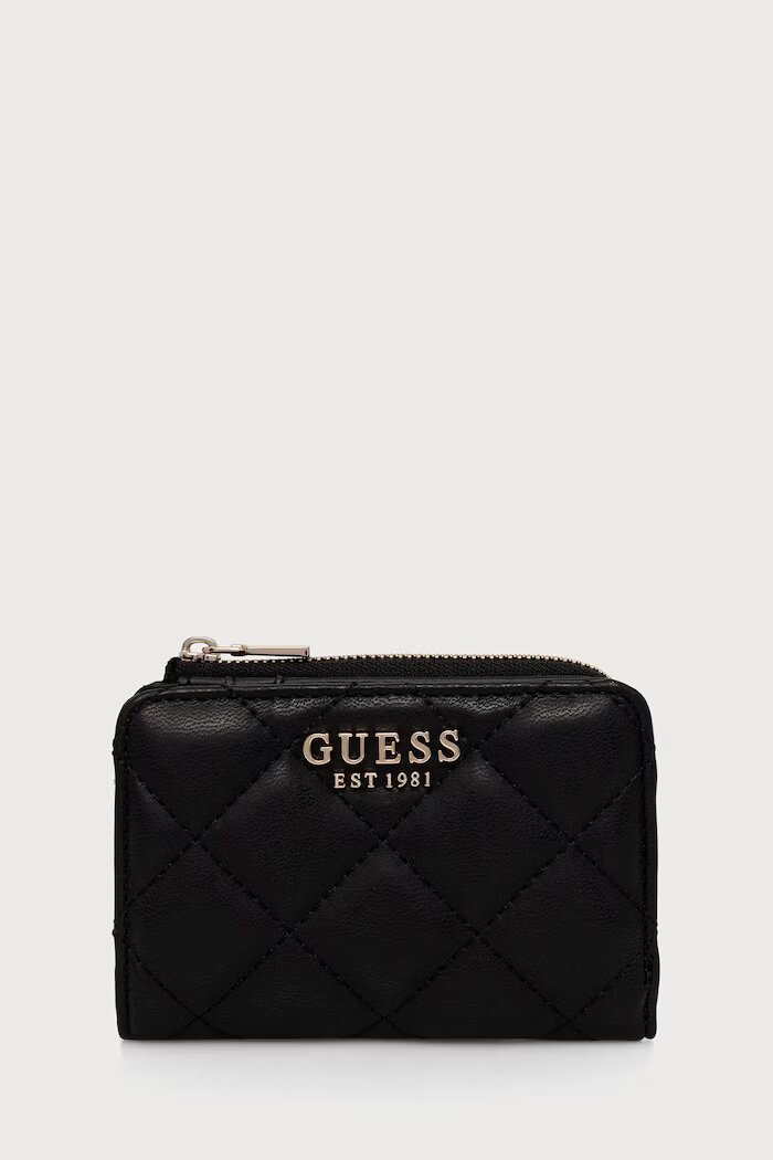 GUESS портфейл дамски от имитация на кожа JULIET черен SWQG24 56156