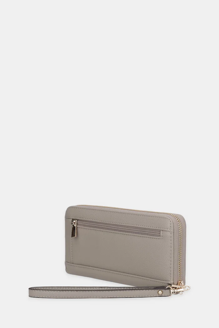 GUESS портфейл дамски от имитация на кожа LAUREL бежов SWBG74 59146