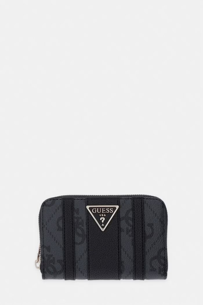 GUESS портфейл дамски от имитация на кожа LAUREL сив SWSS74 59140