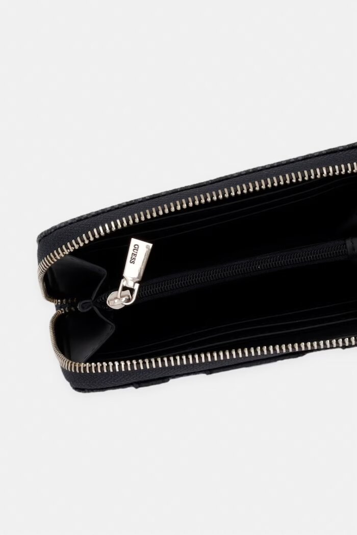 GUESS портфейл дамски от имитация на кожа LAUREL сив SWSS74 59140