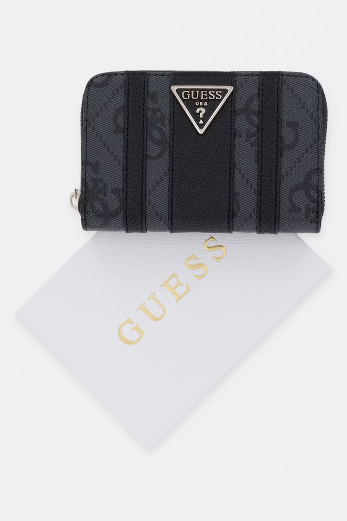 GUESS портфейл дамски от имитация на кожа LAUREL сив SWSS74 59140