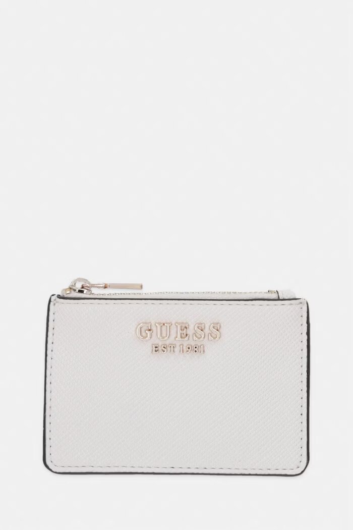 GUESS портфейл дамски от имитация на кожа PATSIE бял SWZG99 19505
