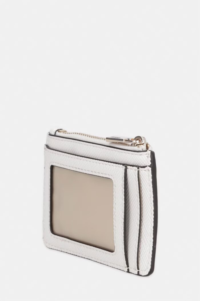 GUESS портфейл дамски от имитация на кожа PATSIE бял SWZG99 19505