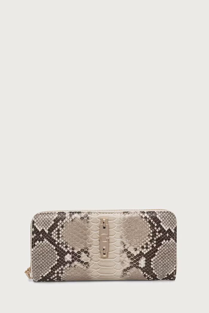 GUESS портфейл дамски от имитация на кожа YVONNE бежов SWKG23 29146