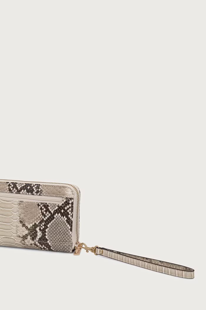 GUESS портфейл дамски от имитация на кожа YVONNE бежов SWKG23 29146