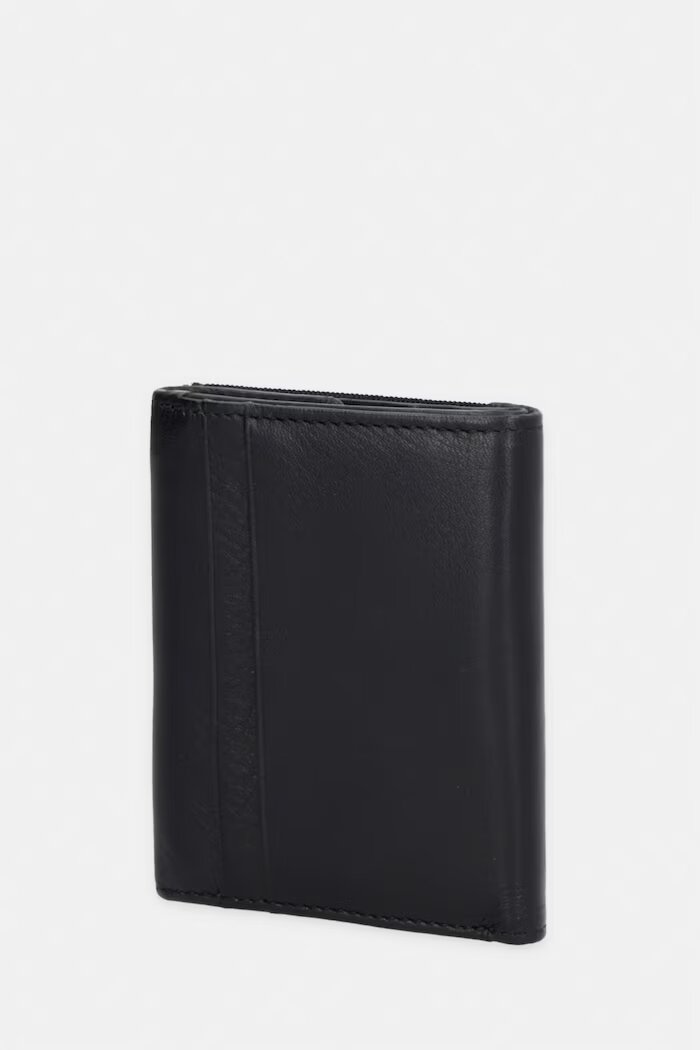 GUESS портфейл мъжки от кожа BERNA черен SMBEHN LEA04