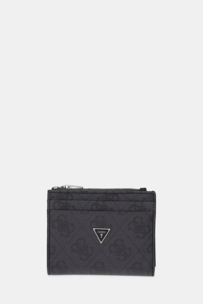 GUESS портфейл мъжки от кожа MILANO черен SMMALO LEA03