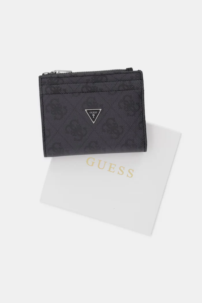 GUESS портфейл мъжки от кожа MILANO черен SMMALO LEA03