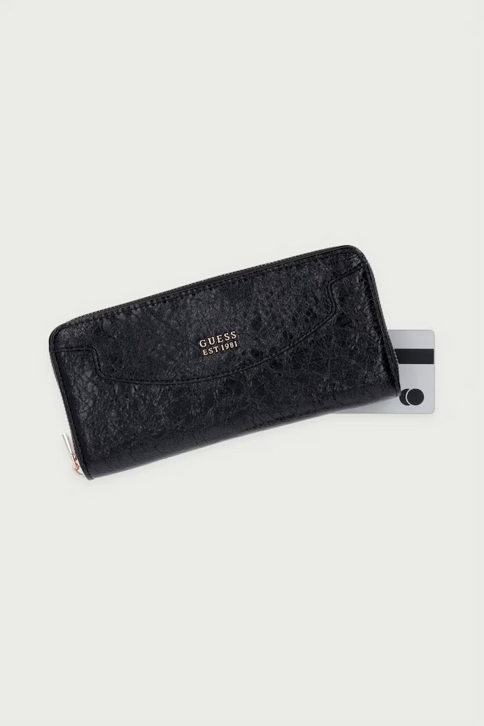 GUESS портфейл от имитация на кожа ANTONIA черен SWTG21 83146