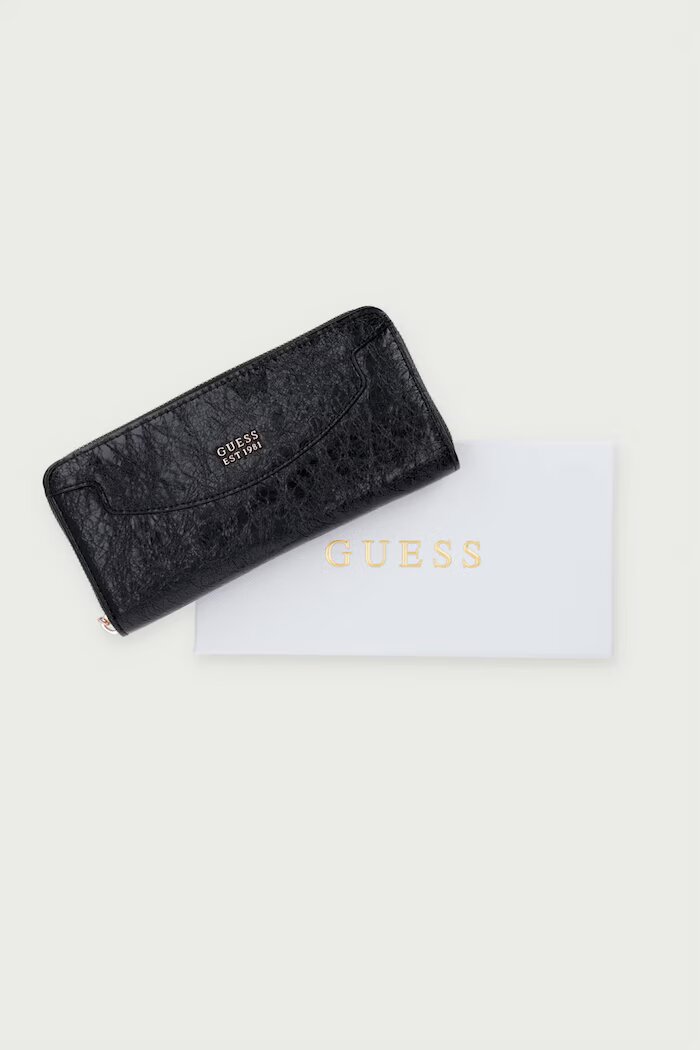 GUESS портфейл от имитация на кожа ANTONIA черен SWTG21 83146