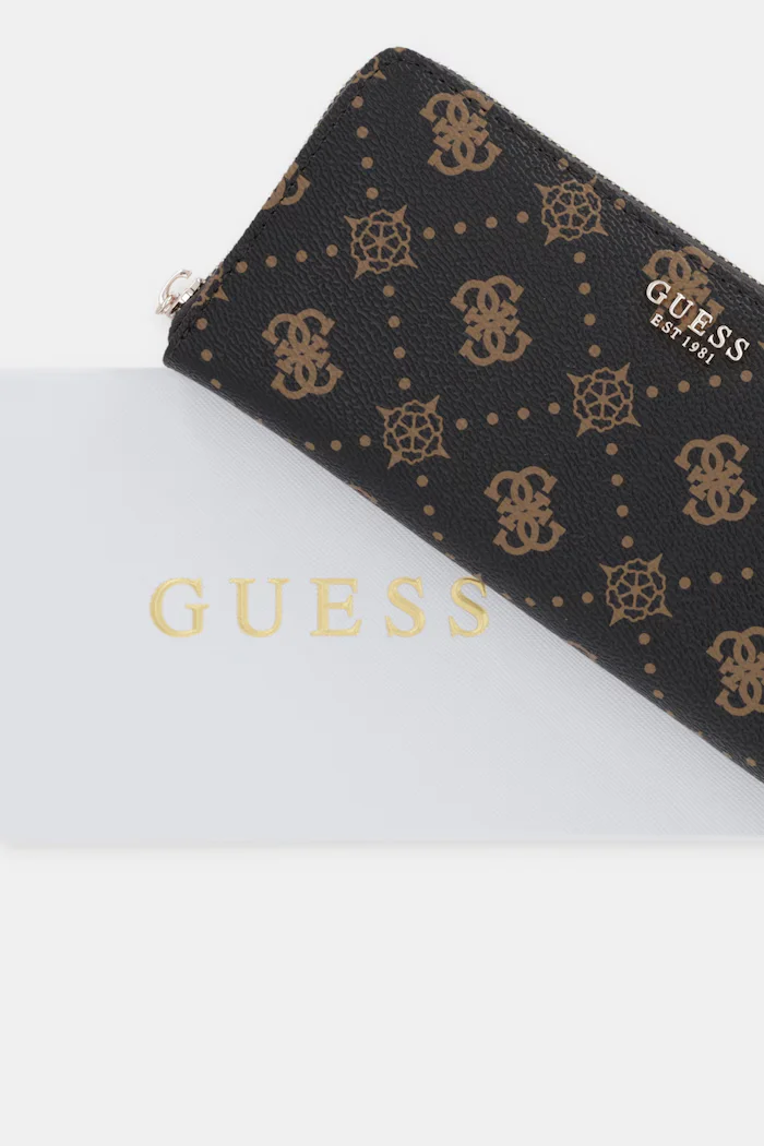 GUESS Портмоне CARRIE в кафяво SWGP98 98146