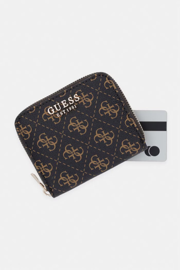 GUESS Портмоне LAUREL в кафяво SWQL74 59137