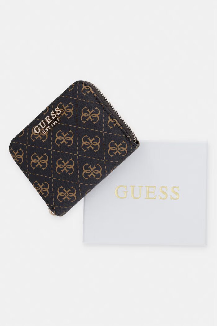 GUESS Портмоне LAUREL в кафяво SWQL74 59137