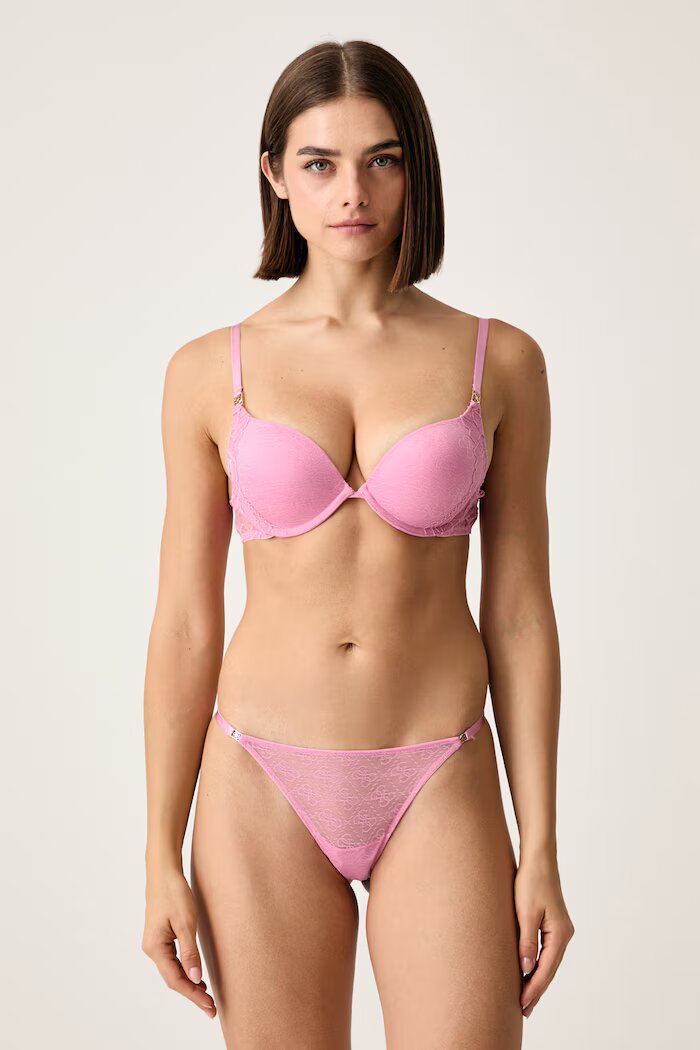 GUESS прашки дамски от дантела TAYLOR розови O6BE03 K4916