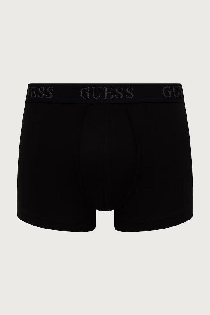 GUESS прилепнали боксерки мъжки от памук с еластан JOE 3 броя черни U6BG05 K5371