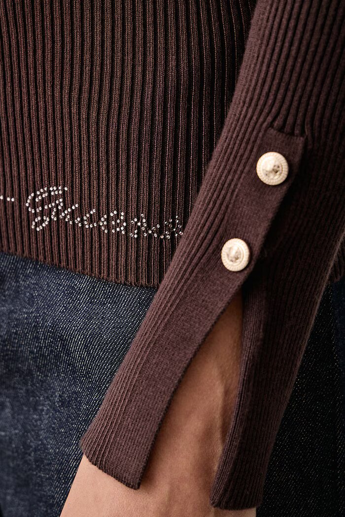 GUESS пуловер дамски с вискоза ELLIE кафяв W6YR10 Z0949