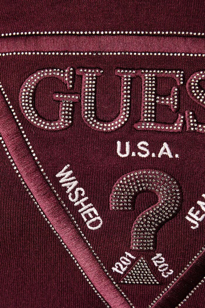 GUESS пуловер дамски с вискоза HALLIE бордо W6BR54 Z1455