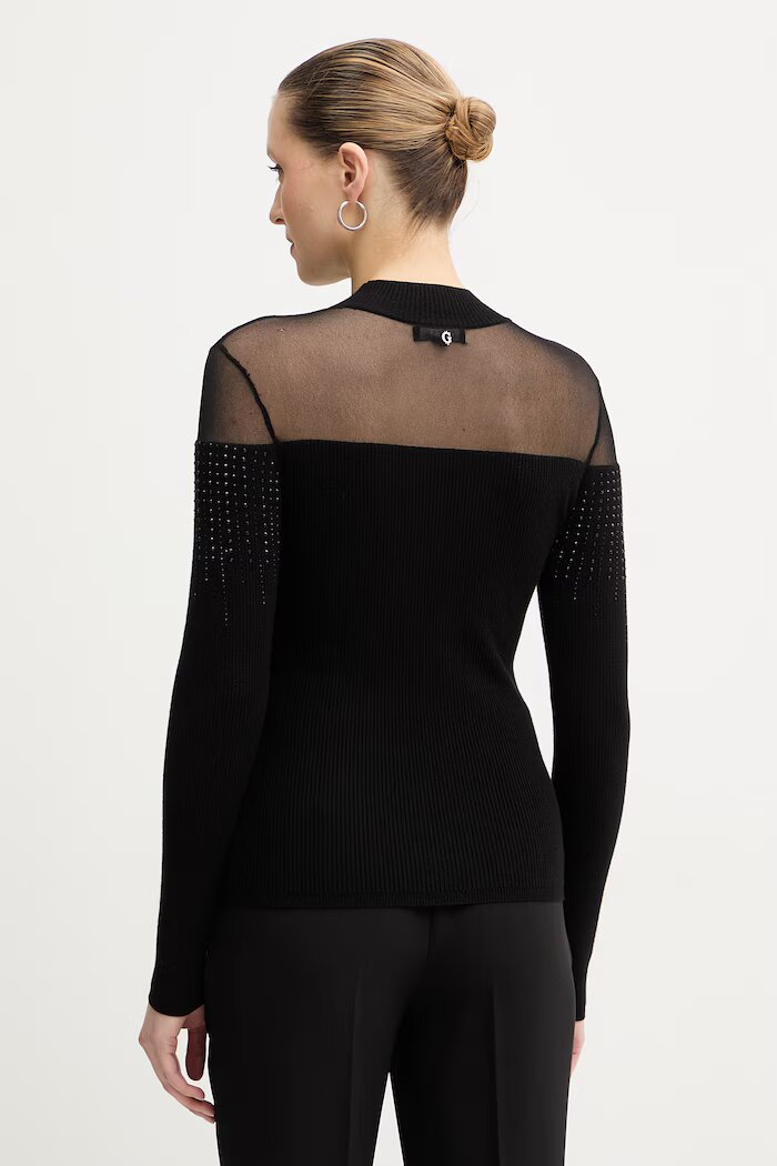 GUESS Пуловер JEENA в черно от лека материя W6RR70 Z2YK2