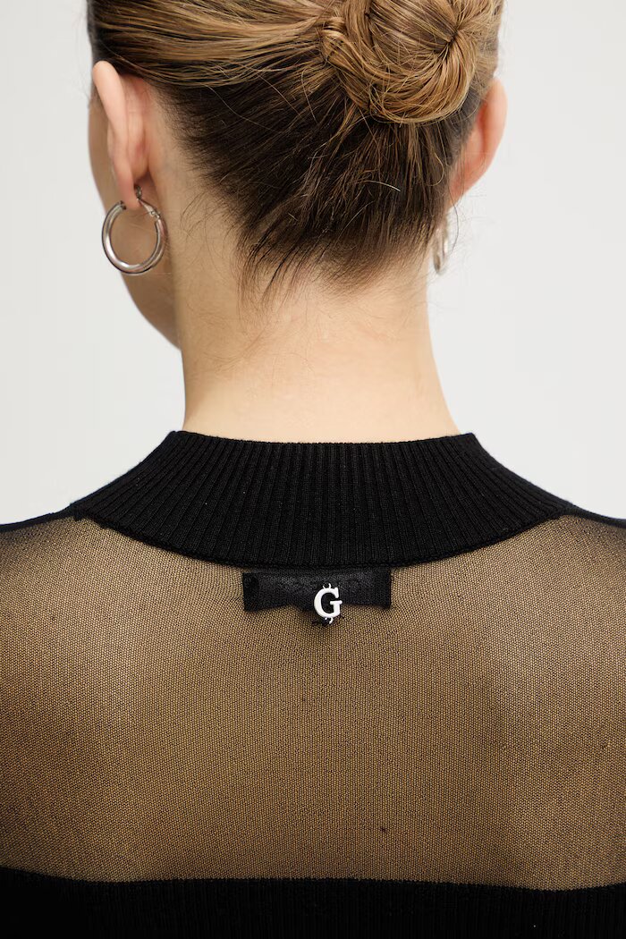 GUESS Пуловер JEENA в черно от лека материя W6RR70 Z2YK2