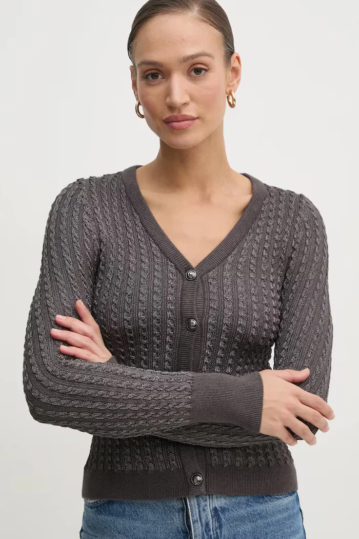 GUESS Пуловер JOSIE дамски в сиво от лека материя W5RR05 Z3KT0