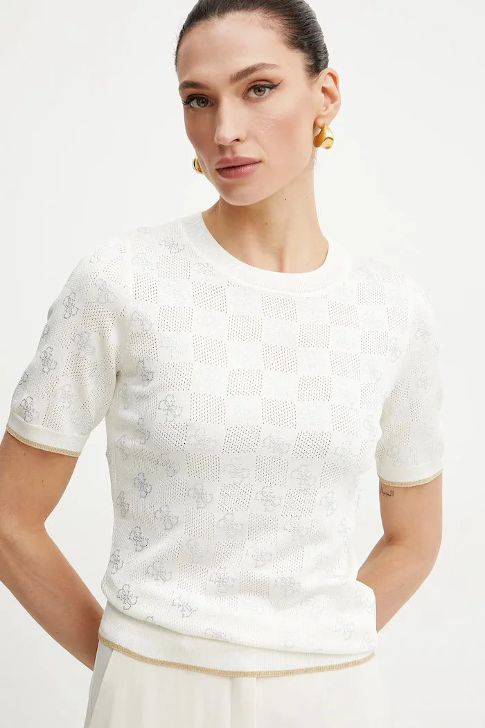 GUESS Пуловер ROSIE дамски в бежово от лека материя W5GR20 Z3D60