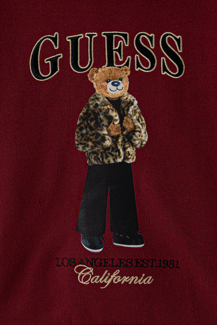 GUESS пуловер за деца с вискоза бордо J6BR05 Z1339