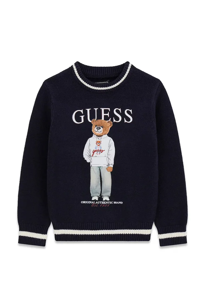 GUESS пуловер за деца тъмносин N6YR06 Z0903