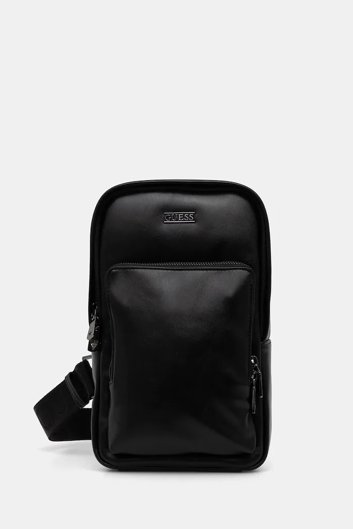 GUESS Раница BOSTON в черно малък размер с изчистен дизайн HMBOCA P5326