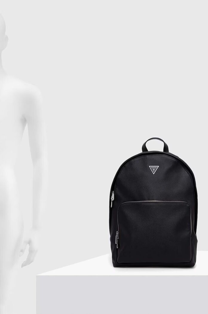 GUESS Раница CERTOSA в черно голям размер с изчистен дизайн HMECSA P3406