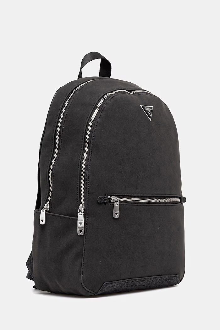 GUESS Раница TORINO в черно голям размер с изчистен дизайн HMTONK P6111