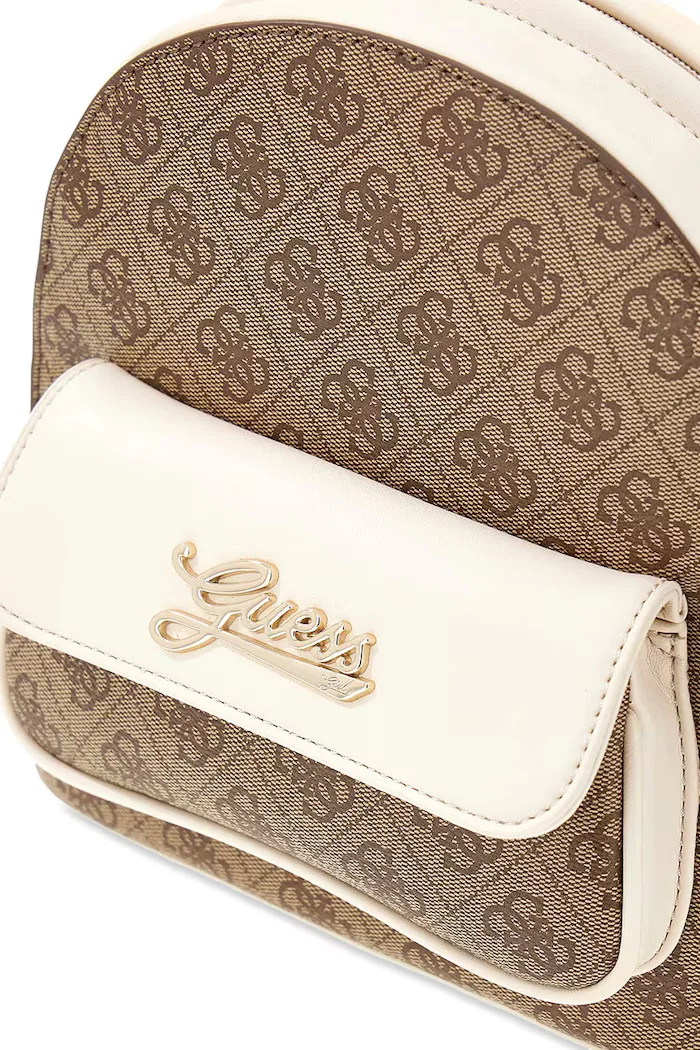 GUESS раница за деца от имитация на кожа бежова J6YZ03 W2508
