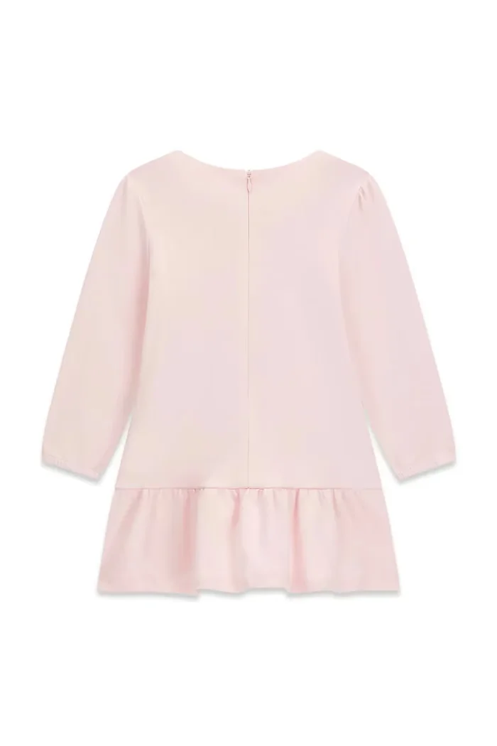 GUESS рокля babydoll от памук розова с щампа K6BK05 K5934