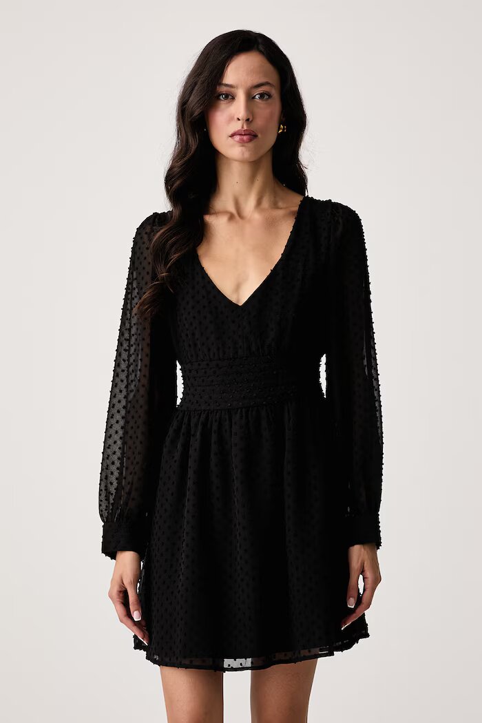 GUESS рокля GINEVRA черна с изчистена шарка W6YK23 W2935