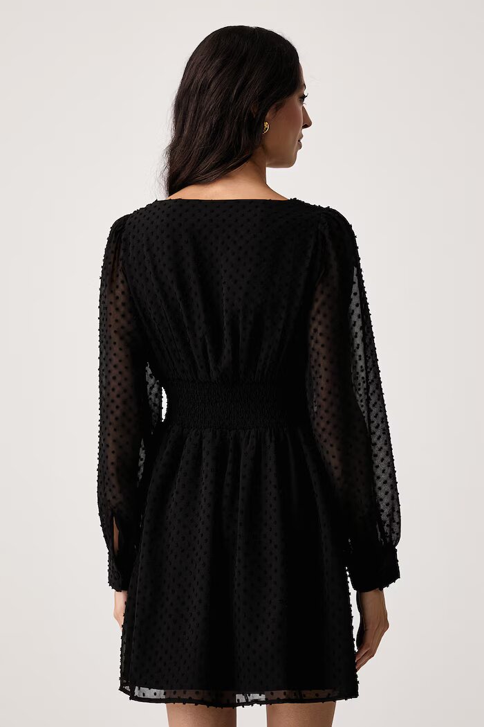 GUESS рокля GINEVRA черна с изчистена шарка W6YK23 W2935