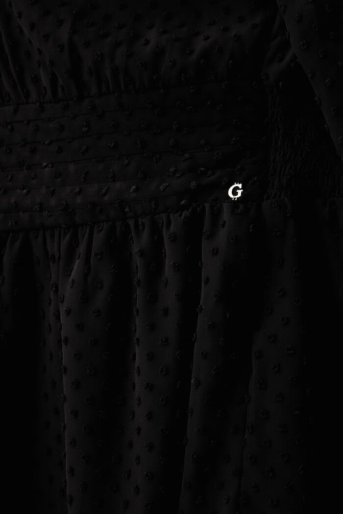 GUESS рокля GINEVRA черна с изчистена шарка W6YK23 W2935