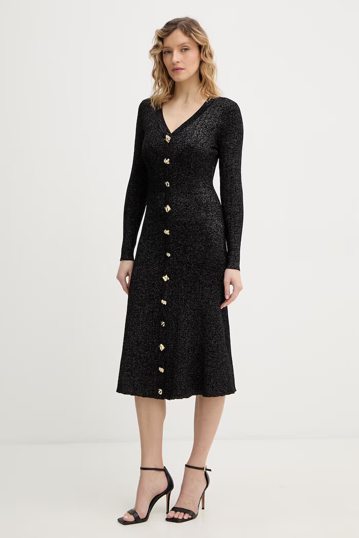 GUESS Рокля JELENE в черно къса разкроена W6RK02 Z3700