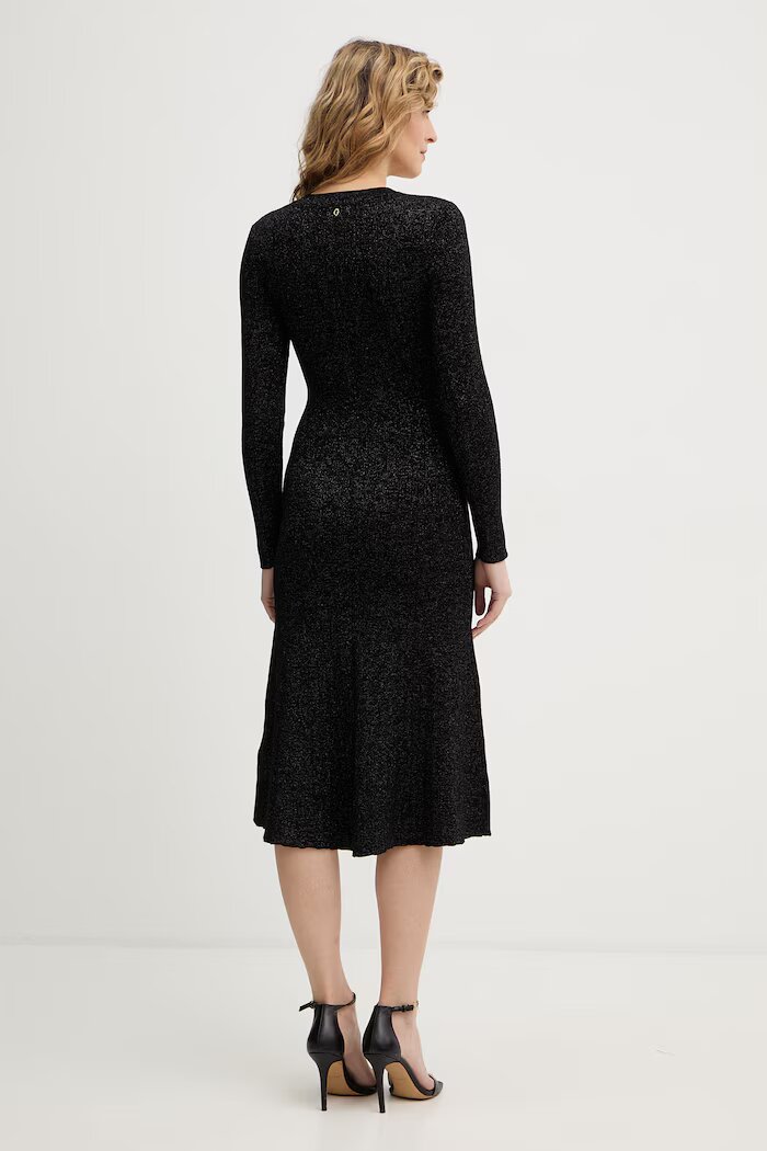 GUESS Рокля JELENE в черно къса разкроена W6RK02 Z3700